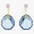 Swarovski Gema Gold Tone Plated Blue Crystal Ear Jackets 5737449