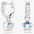 Swarovski Chroma Rhodium Plated Star Drop Earrings 5754172