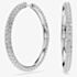 Swarovski Dextera Rhodium Plated Hoop Earrings 5754156