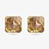 Swarovski Chroma Gold Tone Plated Yellow Crystal Stud Earrings 5613680