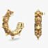 Swarovski Chroma Gold Tone Plated Yellow Crystal Half Hoop Earrings 5613722