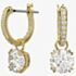 Swarovski Ladies Constella Gold Plated Hoop Dropper Earrings 5638802