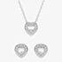 Ariana Grande X Swarovski Capsule Heart Necklace & Stud Earrings Jewellery Set 5720849