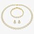 Swarovski Una Angelic Gold Tone Plated White Crystal Jewellery Set 5750619