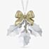 Swarovski Holiday Magic Holly Leaves Bow Ornament 5685701