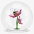 Swarovski Idyllia Glass Ball Bee and Flowers Figurine 5721549