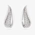 Swarovski Classica Sterling Silver Twisted Teardrop Stud Earrings 5745016