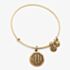 ALEX AND ANI Initial 'U' Charm Bangle A13EB14UG