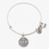 ALEX AND ANI Initial 'X' Charm Bangle A13EB14XS