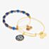 ALEX AND ANI Peacy Navy Art Infusion Set of 2 Charm Bangles A16HS03SG