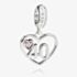 Rosa Lea 40 Heart Dangle Charm AM-2THB012704