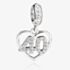 Rosa Lea 40 Pave Heart Dangle Charm AM-2THB013004