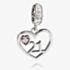 Rosa Lea 21 Heart Dangle Charm AM-2THB004804