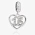 Rosa Lea 16 Pave Heart Dangle Charm AM-2THB004704