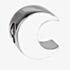 Rosa Lea Crescent Moon Charm AM-2THB002004