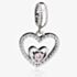 Rosa Lea October Birthstone Heart Dangle Charm AM-2THB004204-Pink