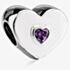 Rosa Lea Purple Heart Charm AM-2THB005704-Purple