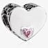 Rosa Lea Pink Offset Heart Charm AM-2THB005904-Pink