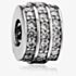 Rosa Lea White Three Row Barrel Charm AM-2THB003604-White
