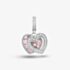 Rosa Lea Double Heart Dangle Charm AM-2THB032004