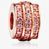 Rosa Lea Pink Three Row Barrel Charm AM-2THB003606-Pink