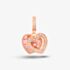 Rosa Lea 2 Heart Dangle Charm AM-THB032006