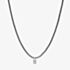 Buddha To Buddha Ketting George XS Black Rhodium Necklace 718BRS 60CM