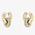 BOSS Live Precious Gold Plated Linked Circles Hoop Earrings 1580759