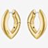 BOSS Fiora Gold Tone Oval Hoop Earrings 1580823