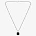 BOSS Odell Black Sqaure Pendant Chain Necklace 1580648