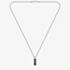 BOSS Mens Silver Kassy Emblem Logo Tag Necklace 1580677