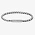 BOSS Mens Doran Silver Logo Clasp Bracelet 1580695