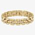 BOSS Violet Yellow Gold Tone Plated Stainless Steel Link Bracelet 1580897