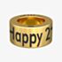 Notch Celebration Happy 21st Birthday Gold Charm 00039-BR