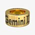 Notch Zodiac Gemini Gold Charm 00144-BR