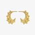 Maanesten Gold Plated Sadiq Crescent Moon Earrings 9866A