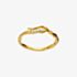 Maanesten Hera Gold Plated Twisted Snake Ring 4814A