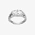 Maanesten Demi Silver Moon Hammered Oval Signet Ring 4808C