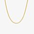 Steel & Barnett Helix 18ct Yellow Gold Plated Thin Twisted Rope Chain N-HEL03