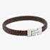 Steel & Barnett Archie Brown Leather Braided Bracelet LBA/002