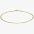 9ct Yellow Gold 18cm Flat Curb Chain Bracelet 1.23.1741