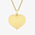 9ct Yellow Gold Polished Heart Necklace 1.68.5311
