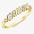 9ct Yellow Gold 9-Stone Crystal Swirl Ring 1.84.6551