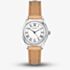 Sekonda Ladies Classic Evans White Dial Light Brown Leather Strap Watch 40731
