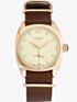 Minster 1949 Mens Burlington Brown Leather Strap Watch MN04CRRG10