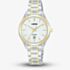 Lorus Ladies Classic Two Tone White Dial Bracelet Watch RJ290BX9