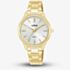 Lorus Ladies Silver Dial Gold Tone Bracelet Watch RG258YX9