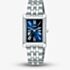 Lorus Ladies Rectangular Blue Dial Bracelet Watch RG231YX9