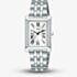 Lorus Ladies Rectangular White Dial Bracelet Watch RG233YX9
