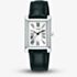Lorus Ladies Rectangular White Dial Leather Strap Watch RG241YX9